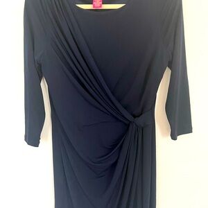 Navy Blue knee length Dress.